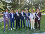 Полицейские поздравили выпускников правоохранительного класса.
