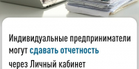 Индивидуальные предприниматели могут сдавать отчетность через Личный кабинет.. - Администрация Рыбинского района